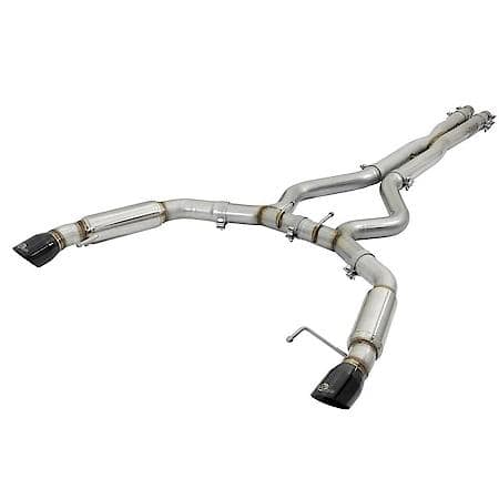 MACH Force-Xp Cat Back Exhaust System: Black Tip, 304 Stainless Steel, Unleashes All Available HP