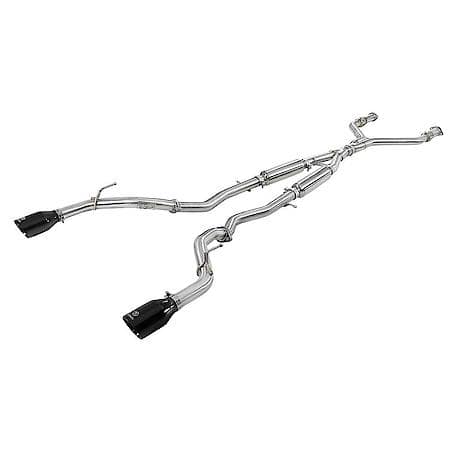 Takeda Cat Back Exhaust System: Black Tip, 304 Stainless Steel, Gain up to 18 HP