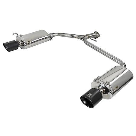 Takeda Axel Back Exhaust System: Black Tip, 304 Stainless Steel, Gain up to 7 HP