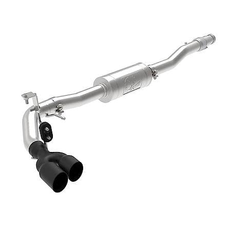 Rebel Series Cat Back Exhaust System: Black Tip, 304 Stainless Steel, Unleashes All Available HP