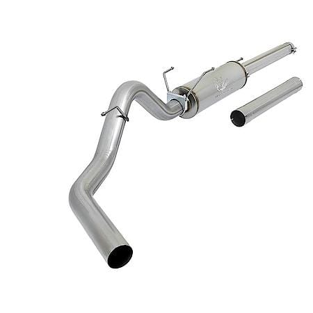 Large Bore-HD Cat Back Exhaust System: No Tip, 409 Stainless Steel, Unleashes All Available HP