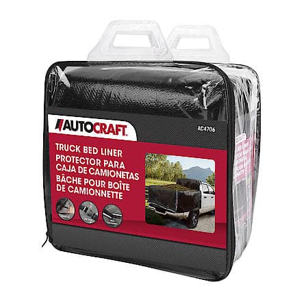 AutoCraft Truck Cargo Liner, Black Tarp, 1PC, UV/Water Resistant, Fits 58"-65" Bed Width and 63"-100" Bed Length