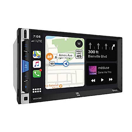 Double Din Car Stereo: 7" Touchscreen, Android Auto & Apple CarPlay, Bluetooth, Hands Free Calling