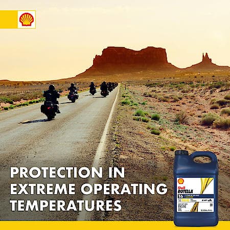 T6 15W-40 Full Synthetic Diesel Engine Oil, Protects Against Wear, 2.5 Gallon