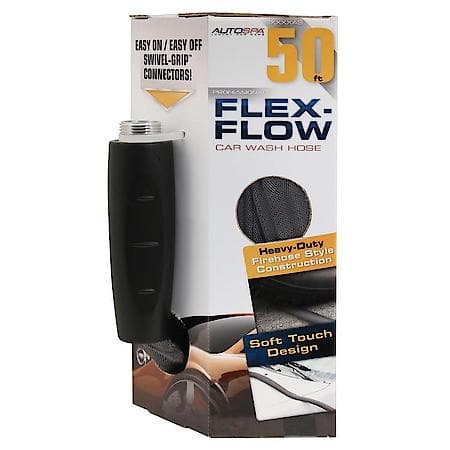 50Ft Easy-Grip Car Wash Hose : Kink-Free & Durable