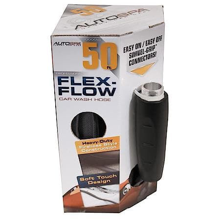 50Ft Easy-Grip Car Wash Hose : Kink-Free & Durable