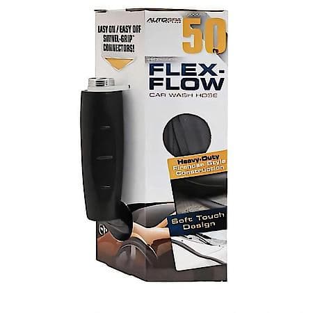 50Ft Easy-Grip Car Wash Hose : Kink-Free & Durable