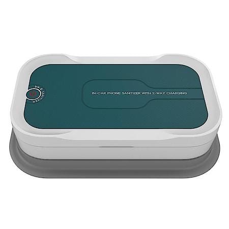 UV-C LED In-Car Phone Sanitizer with Wireless and USB Charging Port