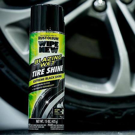 Wipe New Blazing Wet Extreme Black Tire Shine, 15 oz.
