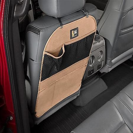 Seat Back Protector: Tan, Polycotton, Bucket, Universal, 1 Pk