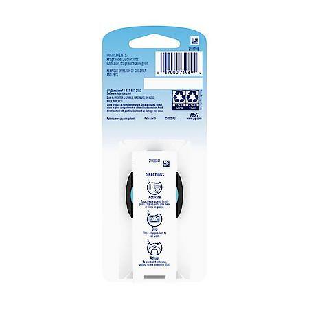 Vent Clip Air Freshener: Laundry Fresh Scent, 1 Pack