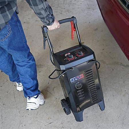 Manual Wheeled Battery Charger: 10/25/50/225A, 6V/12V