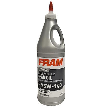 75W-140 Full Synthetic Gear Oil: 1 Quart