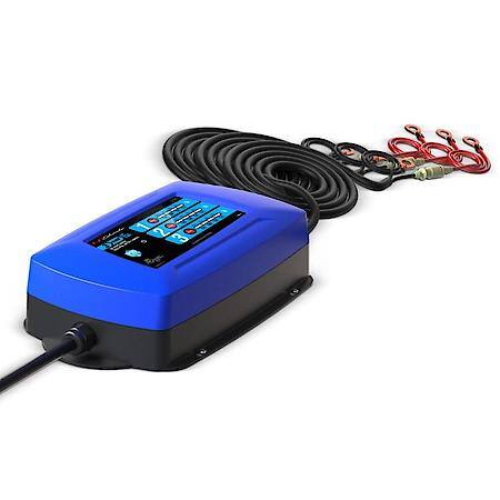 Ship 'n Shore 2-in-1 12V Three-Bank On-Board Marine 15A Battery Charger