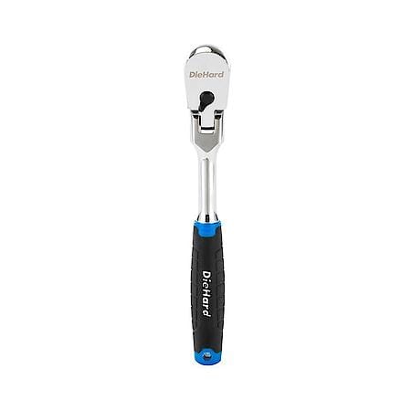 Drive Extra Long Flex Head Ratchet with Soft Grip, 90 Tooth 1/4"