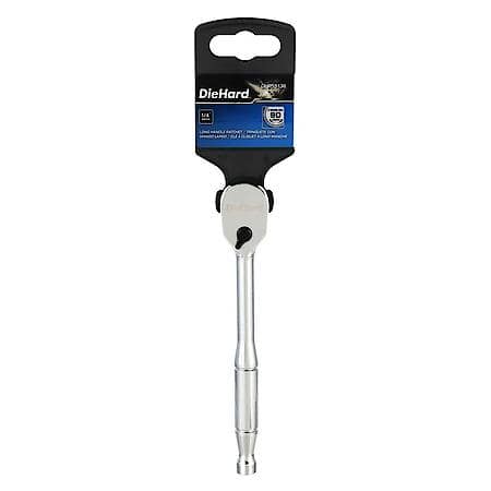 Drive Long Handle Ratchet, 90 Tooth 1/4"
