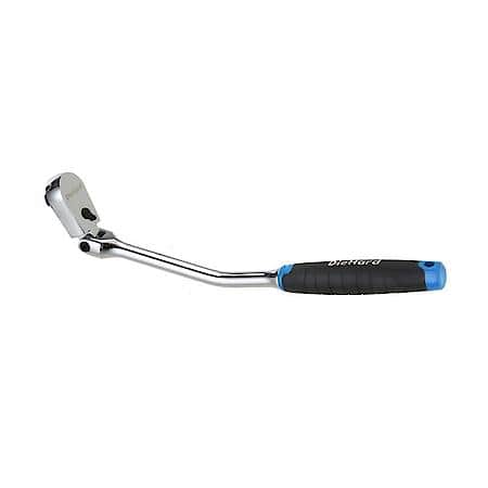 Drive Bending Handle Flex Head Ratchet with Soft Grip, 90 Tooth 3/8"