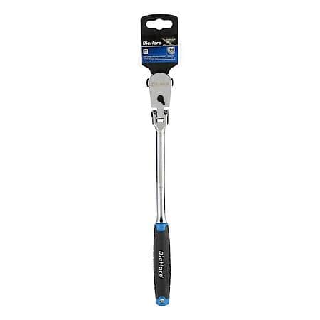 Drive Bending Handle Flex Head Ratchet with Soft Grip, 90 Tooth 3/8"