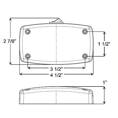 LED Sealed Dome Light With On/Off Switch