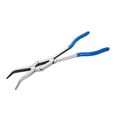 Angled Pliers with Anti-Slip Grip for Tight Spaces