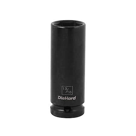1/2" Drive 6-Point Deep Impact Socket, 13/16"