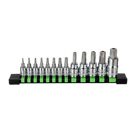 Tamper-Proof Star Bit Socket Set: S2 Steel for Long-Lasting Performance, 13-Piece