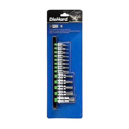 Tamper-Proof Star Bit Socket Set: S2 Steel for Long-Lasting Performance, 13-Piece