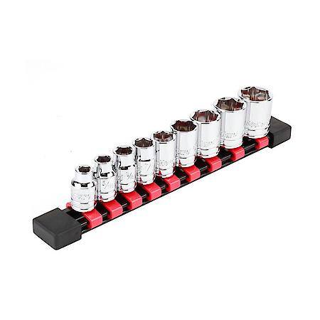 3/8" Drive 6-Point Socket Set, SAE, 9-Piece