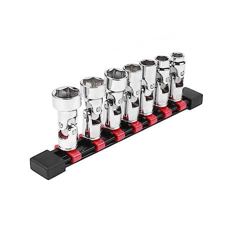 3/8" Drive 6-Point Flex Socket Set, SAE, 7-Piece