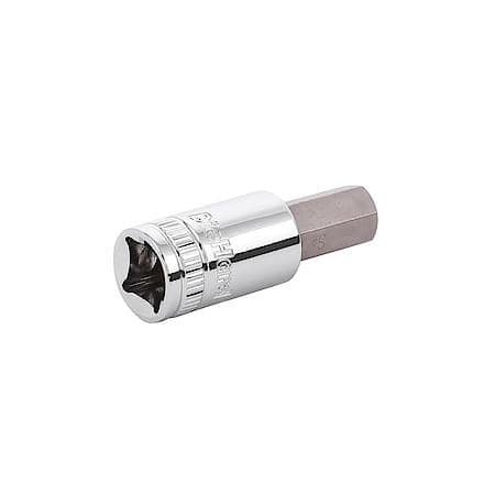 3/8" Drive Hex Bit Socket - 10mm, S2 Steel, Chrome Finish
