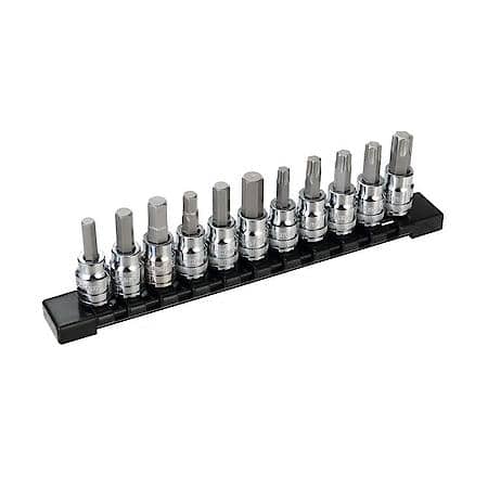 3/8 in. Drive Brake Caliper Bit Socket Set: SAE & Metric Coverage, 11┬┐Piece
