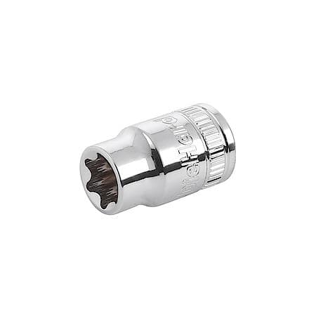 3/8" Drive External Star Socket E12 for Durable Fastener Repair