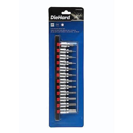 3/8 in. Drive SAE Hex Bit Socket Set: S2 Steel for Long-Lasting Performance, 12-Piece