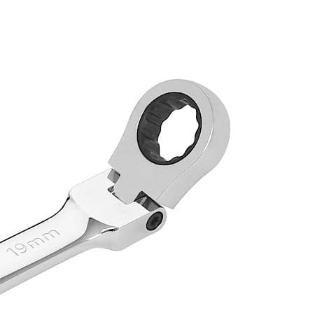7-Piece Metric Flex Ratcheting Wrench Set with 90-Tooth Box End