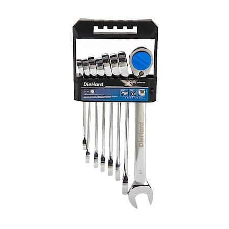 Reversible Ratcheting Wrench Set, Metric, 8-Pieces