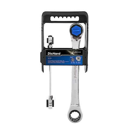 Quadbox Reversible Ratcheting Wrench Set, Metric, 2-Piece