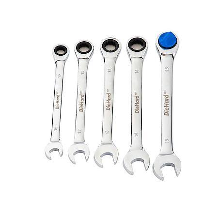 Metric Ratcheting Wrench Set for Precise Work, 5-Pieces