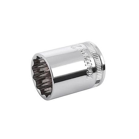 Durable 1/2" Drive 12-Point 24mm Socket with Off-Corner Loading