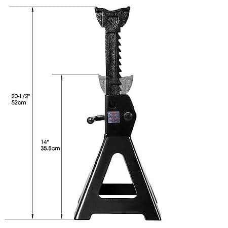 Steel Jack Stands (Fits: Suvs And Extended Height Trucks): 3 Ton (6,000 Lb) Capacity