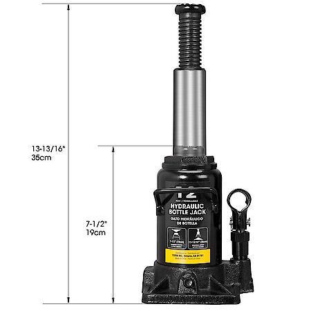 12 Ton (24,000 Lbs) Hydraulic Car Bottle Jack For Auto Repair And House Lift, Black,