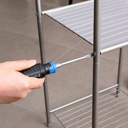 1/4 in. x 4 in. Flat Head Screwdriver: Magnetic Tip for Precise Control