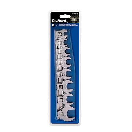 8-Piece SAE Crowsfoot Wrench Set for Tight Spaces
