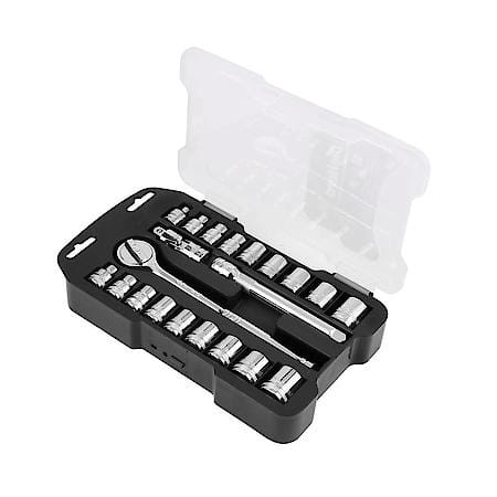 1/2 in. Drive Socket Set: SAE & Metric Coverage, 19-Piece