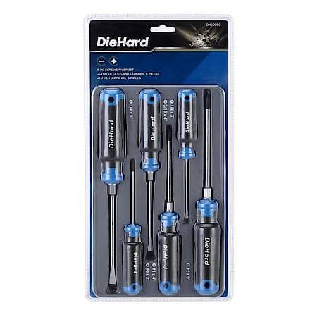 Screwdriver Set: Slotted & Phillips Drivers for Versatile Fastening, 6┬┐Piece