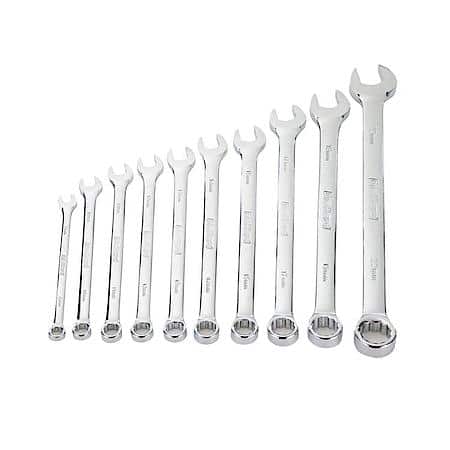 Extra Long Combination Wrench Set, Metric, 10-Pieces