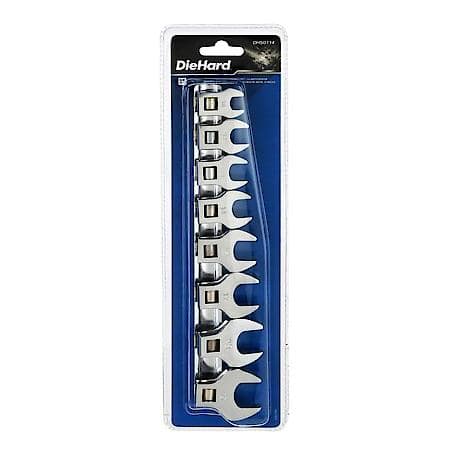 Metric Crowfoot Wrench Set for Tight Spaces, 8-Pieces