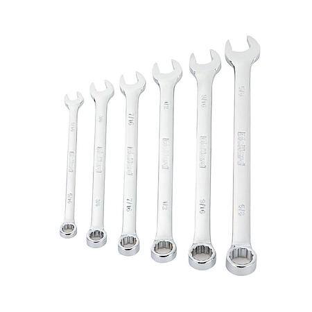 Extra Long Combination Wrench Set, SAE, 6-Pieces