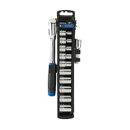 1/2" Drive Ratchet Socket Set, Metric, 12-Piece