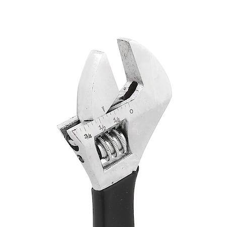 6" Chrome Vanadium Adjustable Wrench with Anti-Slip Grip