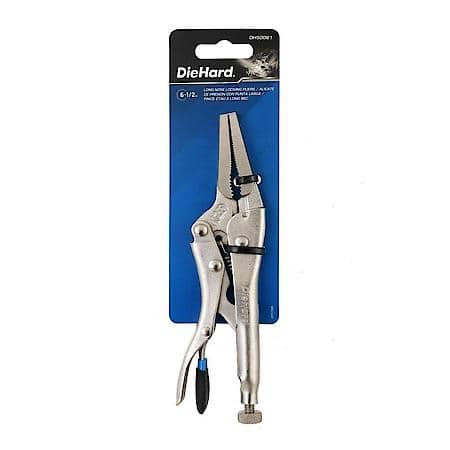 6.5 in. Long Nose Locking Pliers: Quick Release for Secure Grip